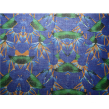 Custom High Quality Printed Ramie Cotton Fabric (DSC-4170)